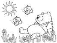 A coloring page of winnie the pooh